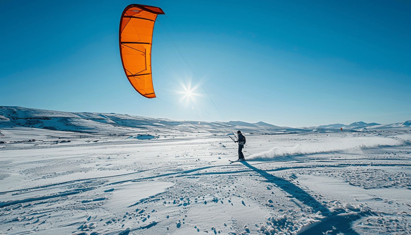 Snowkite conquérir les plaines enneigées équipement et premiers pas